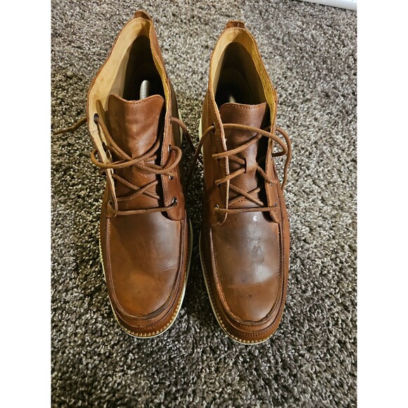 Cole Haan Lunargrand Mens Size 11.5 M Brown Leather Moc Toe Chukka Ankle Boots main image 5